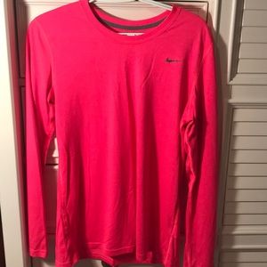 Hot pink Nike Drifit top